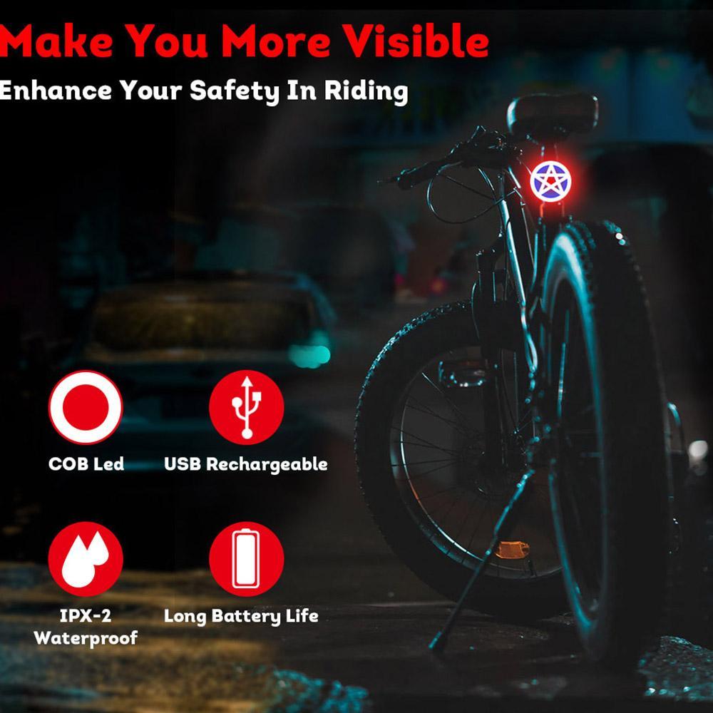 Bike Rear Light LED Bicycle Tail Light Waterproof Cycling Safety AKEZ