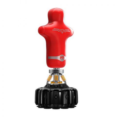 Body Shaping Standing Heavy Punching Bag with Bluetooth Speaker - Red 180cm