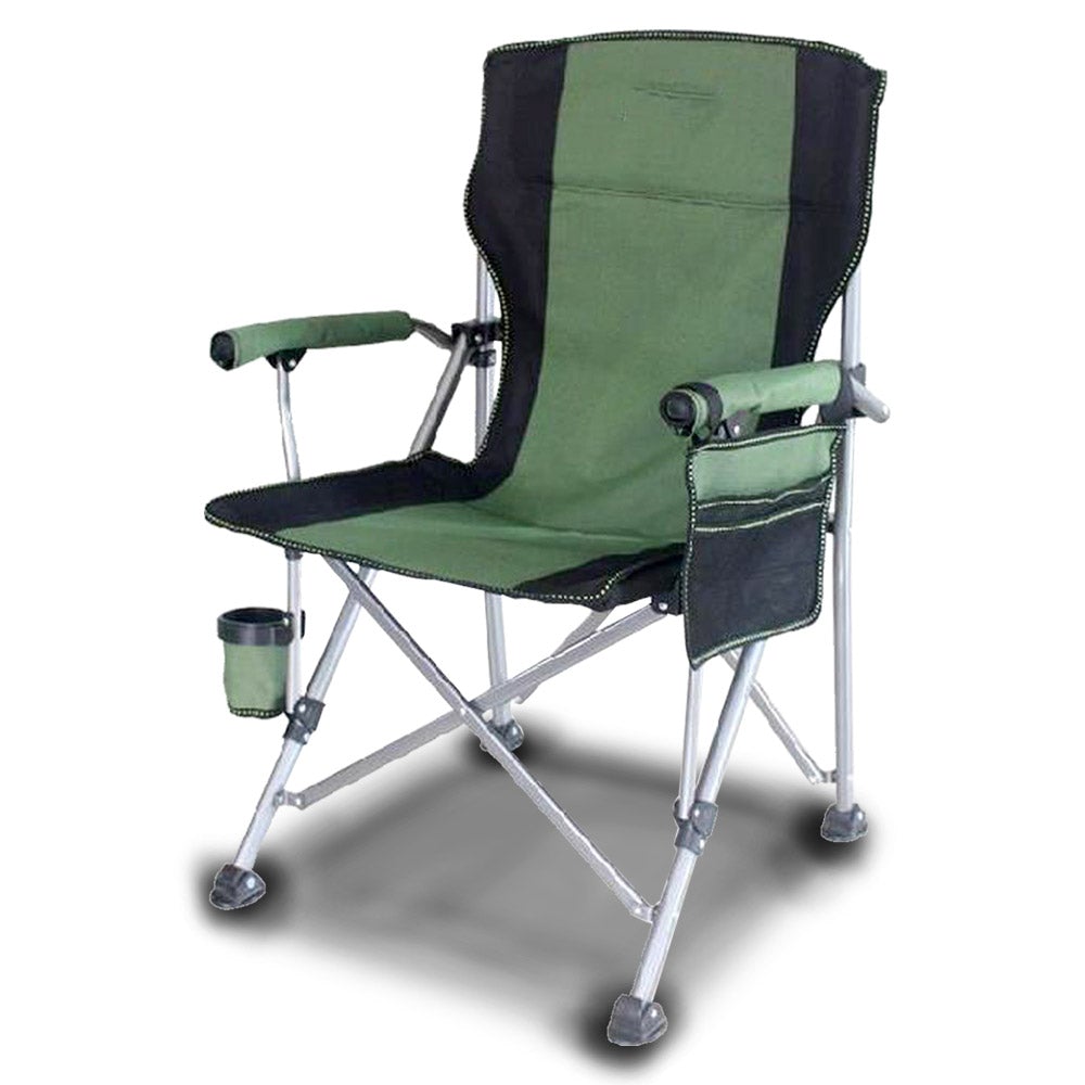 Outdoor Camping Foldable Chair with Arm Rest Cup Holder Lightweight for Beach