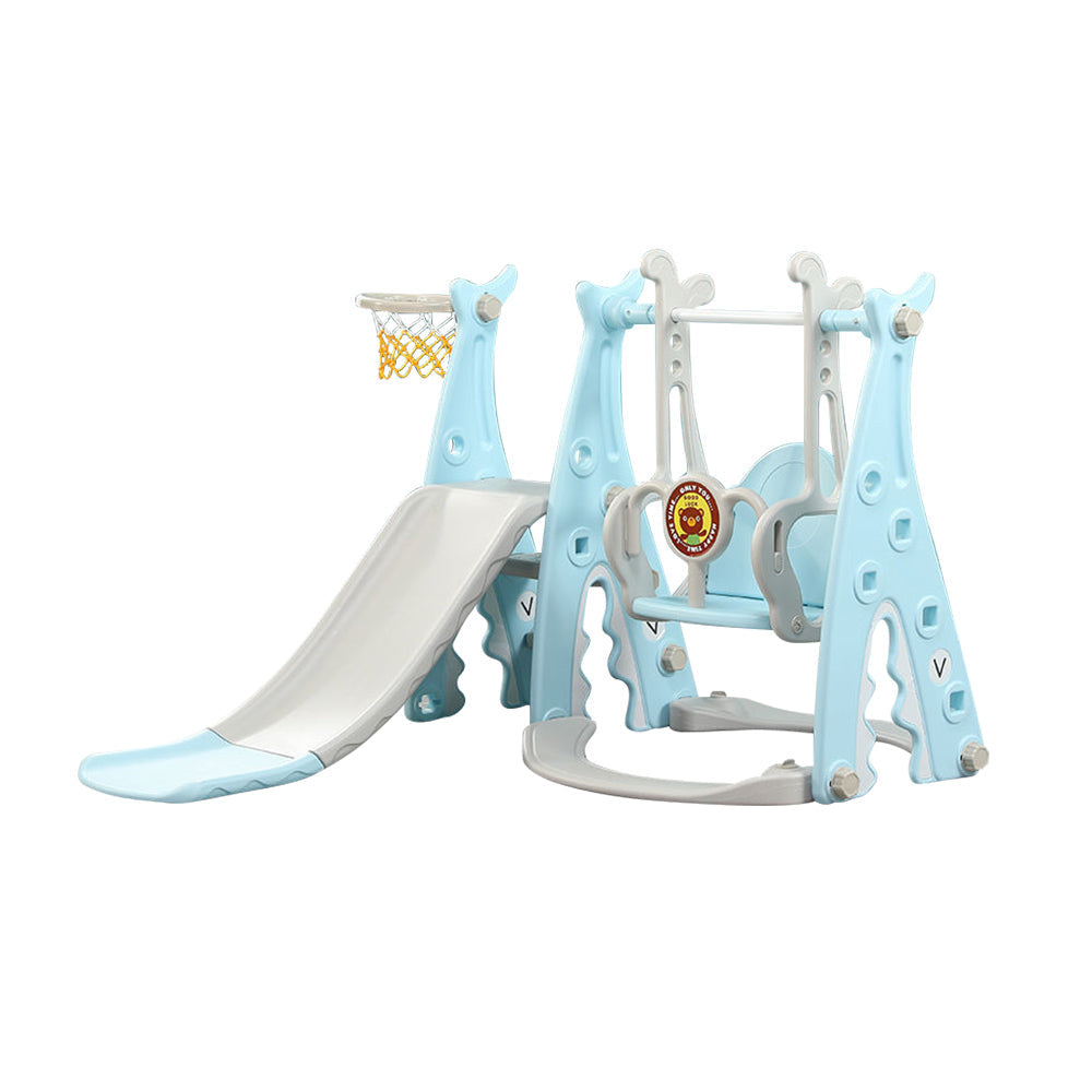 AUSFUNKIDS Kids 3-IN-1 Swing and Slide Set Indoor Playground