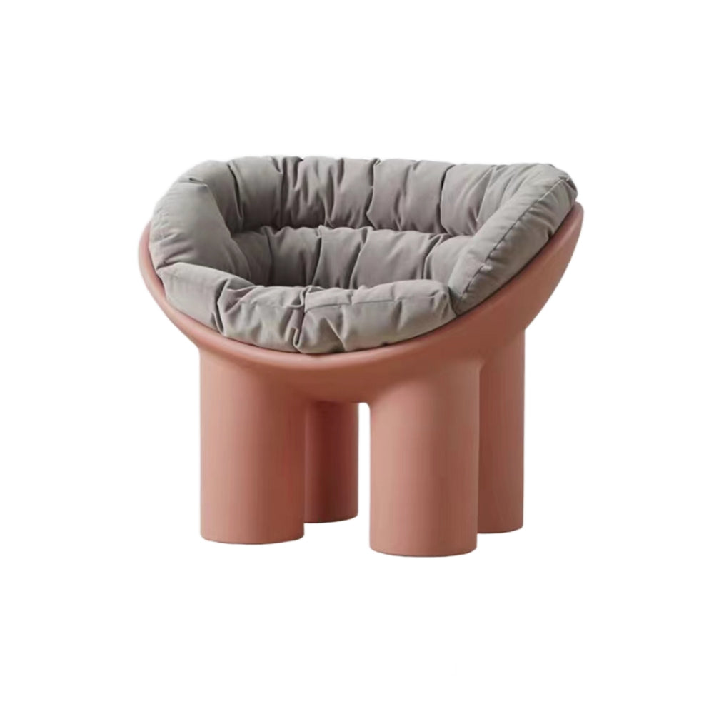 MASON TAYLOR Elephant Leg Design Backrest Chair w/Cushion