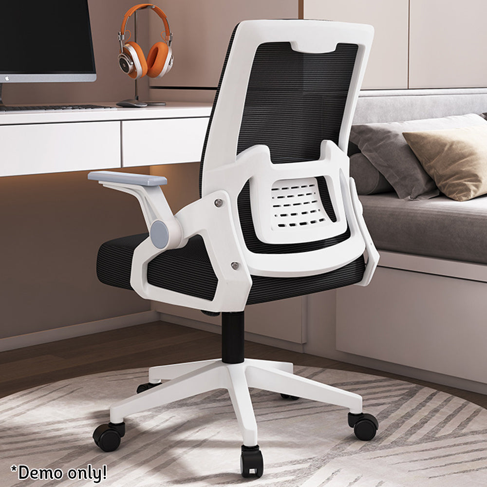 MASON TAYLOR Latex Cushion Computer Chair Office Home Chairs - White&Black