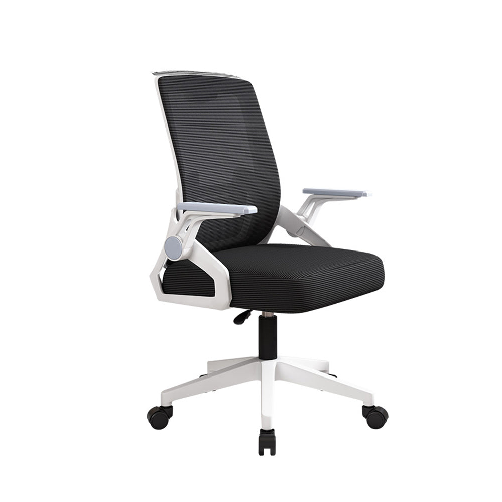 MASON TAYLOR Latex Cushion Computer Chair Office Home Chairs - White&Black