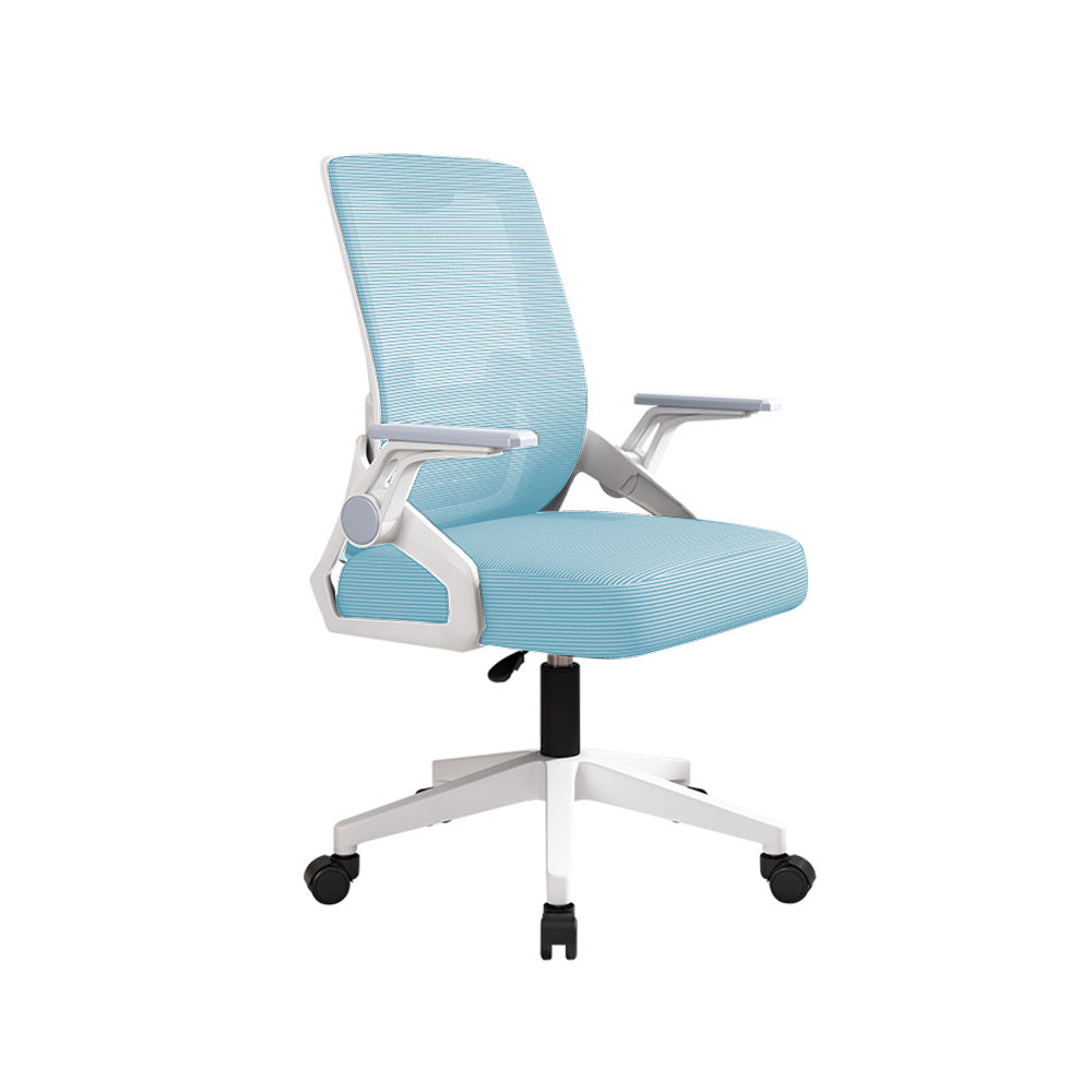 MASON TAYLOR Latex Cushion Computer Chair Office Home Chairs ¨C White&Blue