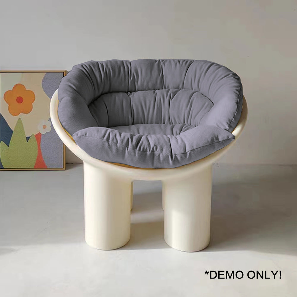 MASON TAYLOR Elephant Leg Design Backrest Chair w/Cushion