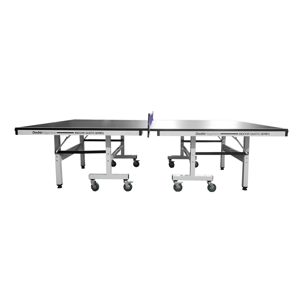 Double Happiness Indoor Pro 250 Table Tennis Ping Pong Table with Free Accessories Package