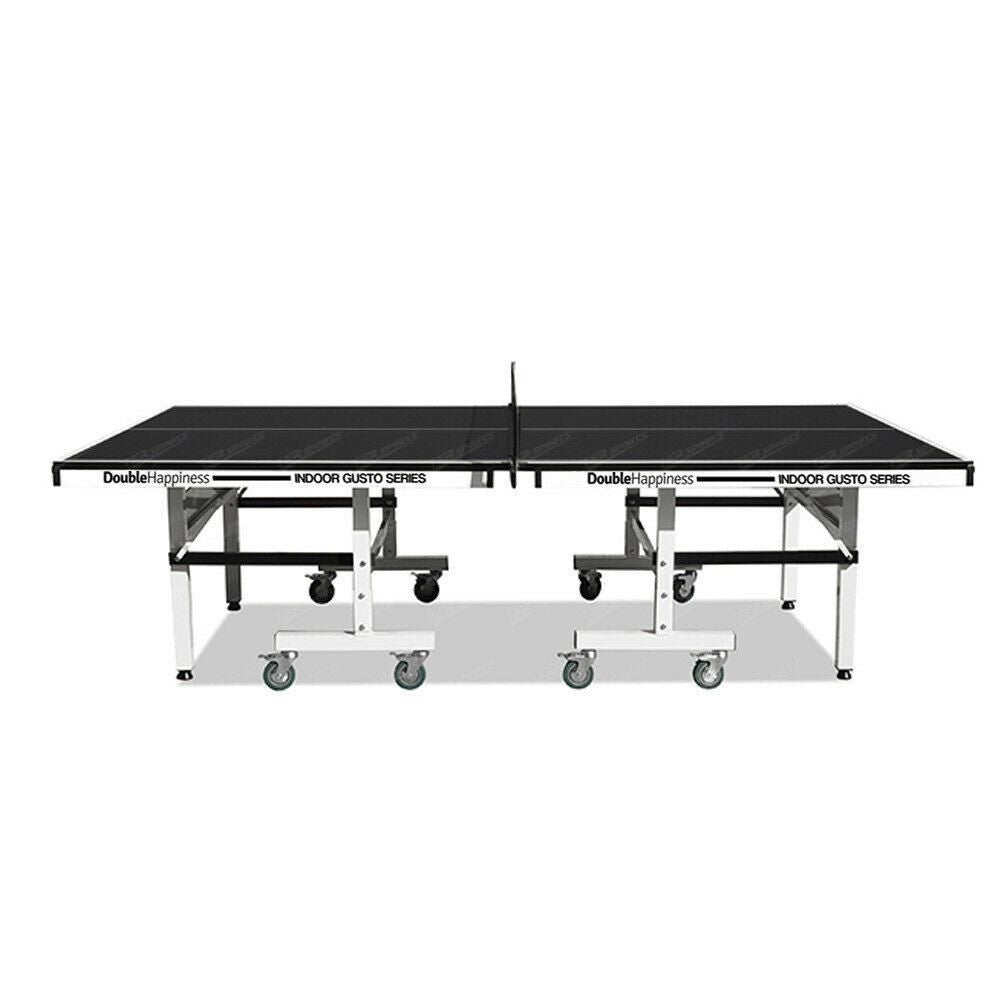 Double Happiness Indoor Pro 250 Table Tennis Ping Pong Table with Free Accessories Package Double Happiness