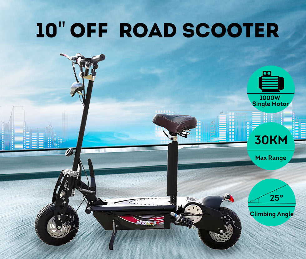 12AH 48V 10 Inches Off-Road Electric Scooter Motorised Adult Foldable