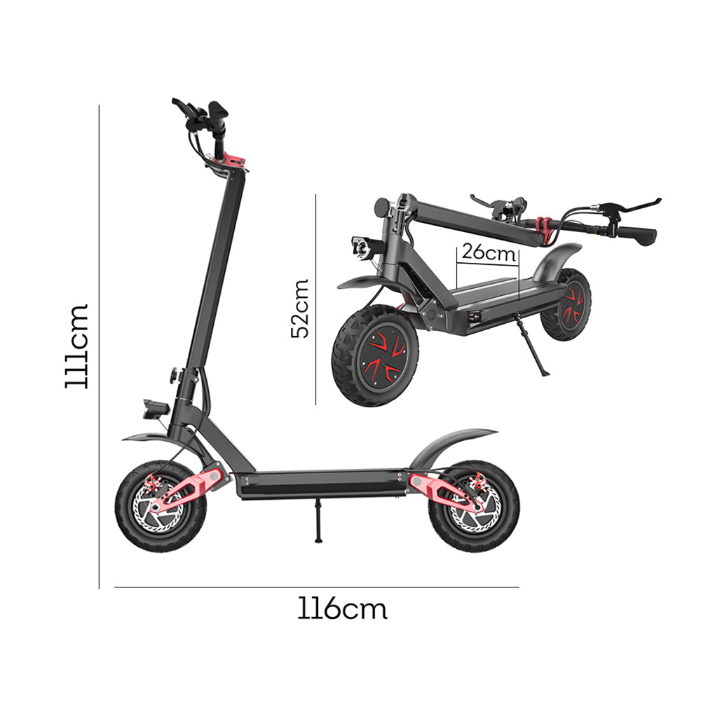 60V 20AH 11 inches Dual Motors *1600W Off Road Electric Scooter For Adult Foldable