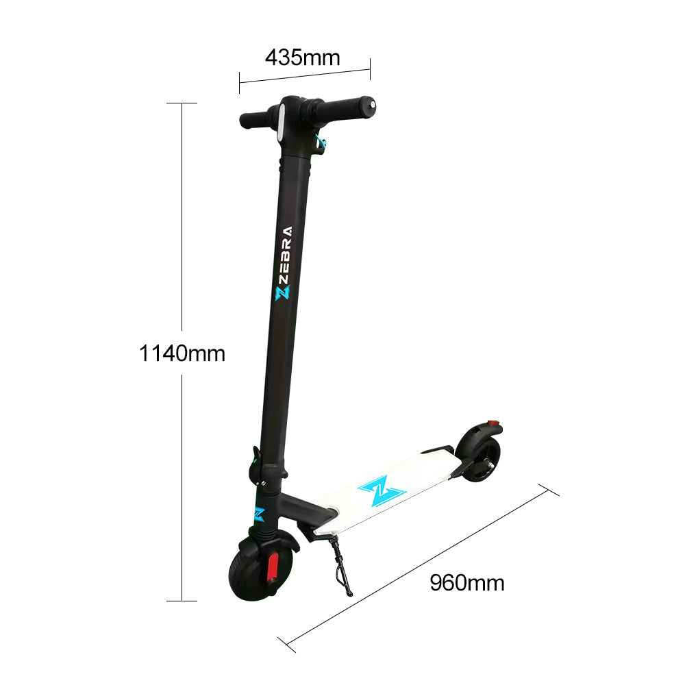 AKEZ 6010S 250W 36V 5AH Foldable Electric Scooter High Density Aluminium Alloy Frame - Black