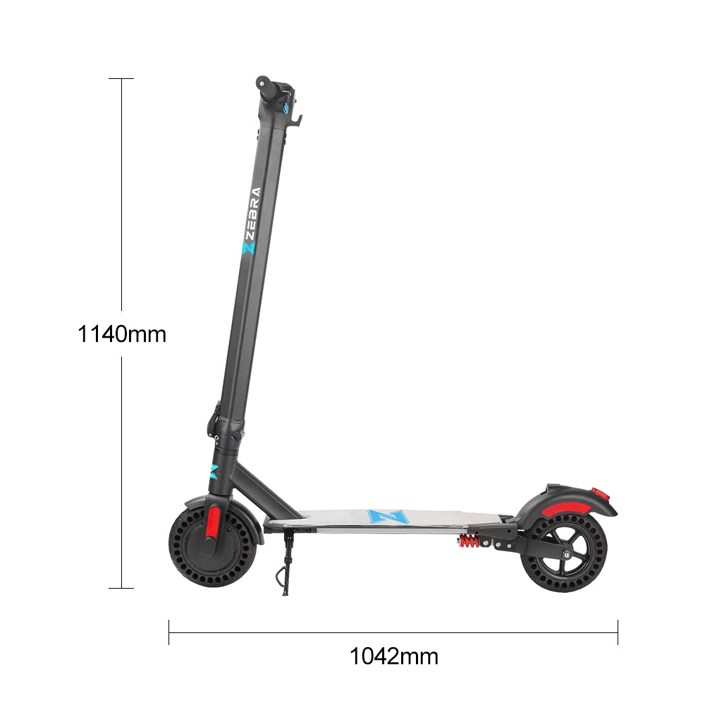 AKEZ 250W 36V 5AH Foldable Electric Scooter High Density Aluminium Alloy Frame - Black