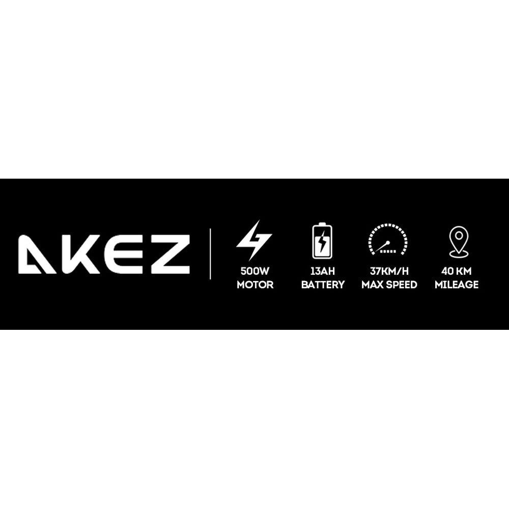 AKEZ D6 48V 500W 13Ah 11-inch Foldable Electric scooter Vacuum Tire W/ Baby Seat