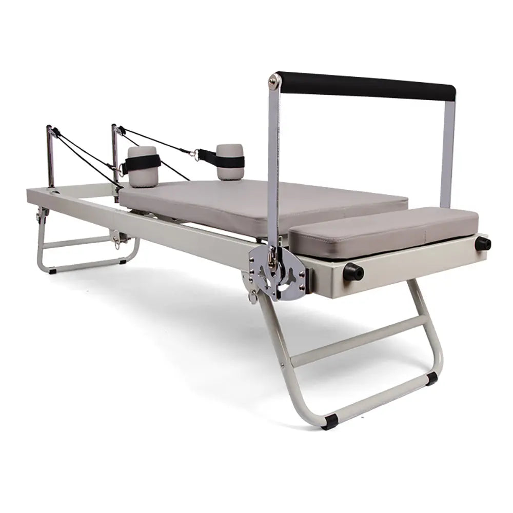 JMQ Fitness Multi-purpose foldable Steel Frame Pilates Reformer Pilates Tables-Beige