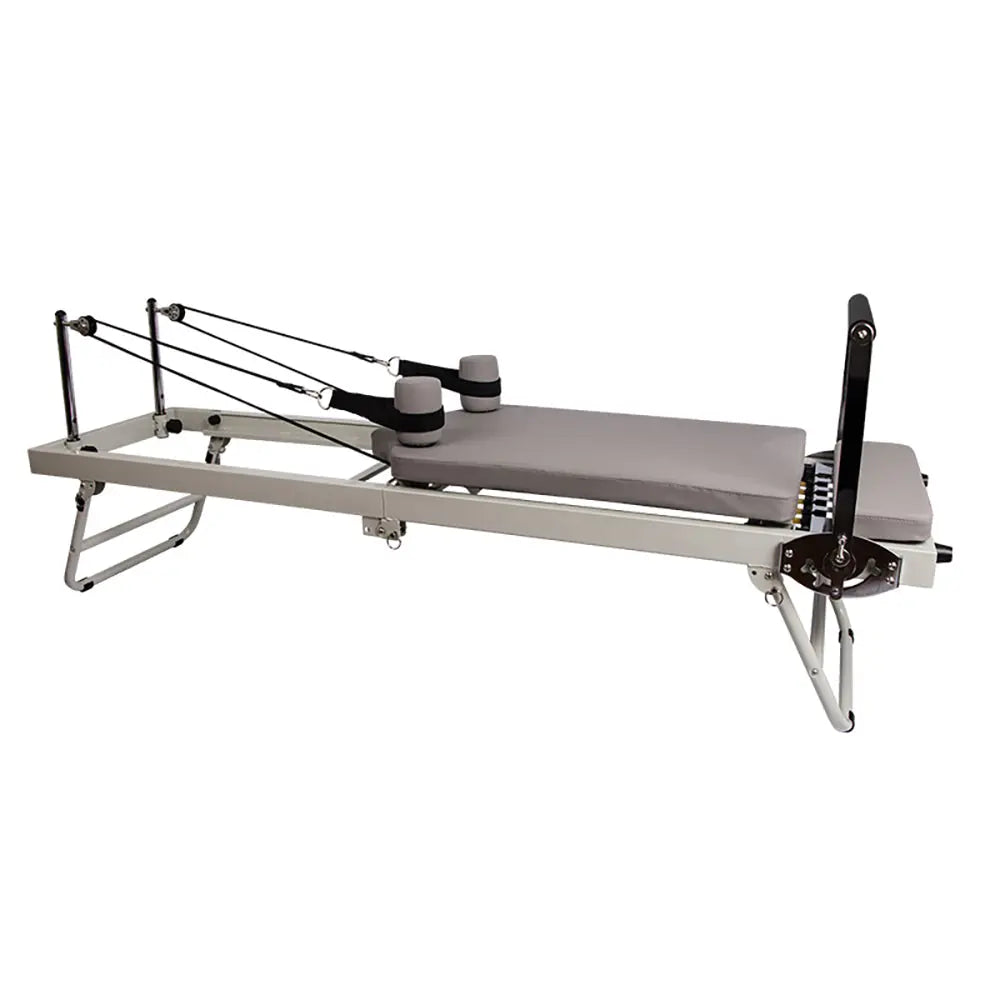 JMQ Fitness Multi-purpose foldable Steel Frame Pilates Reformer Pilates Tables-Beige