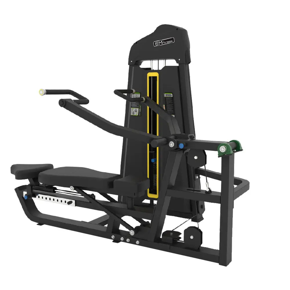 JMQ FITNESS EM1085 80KG Weight Stacks Chest Press Machine Fitness Equipment Gym Home Machine - Black