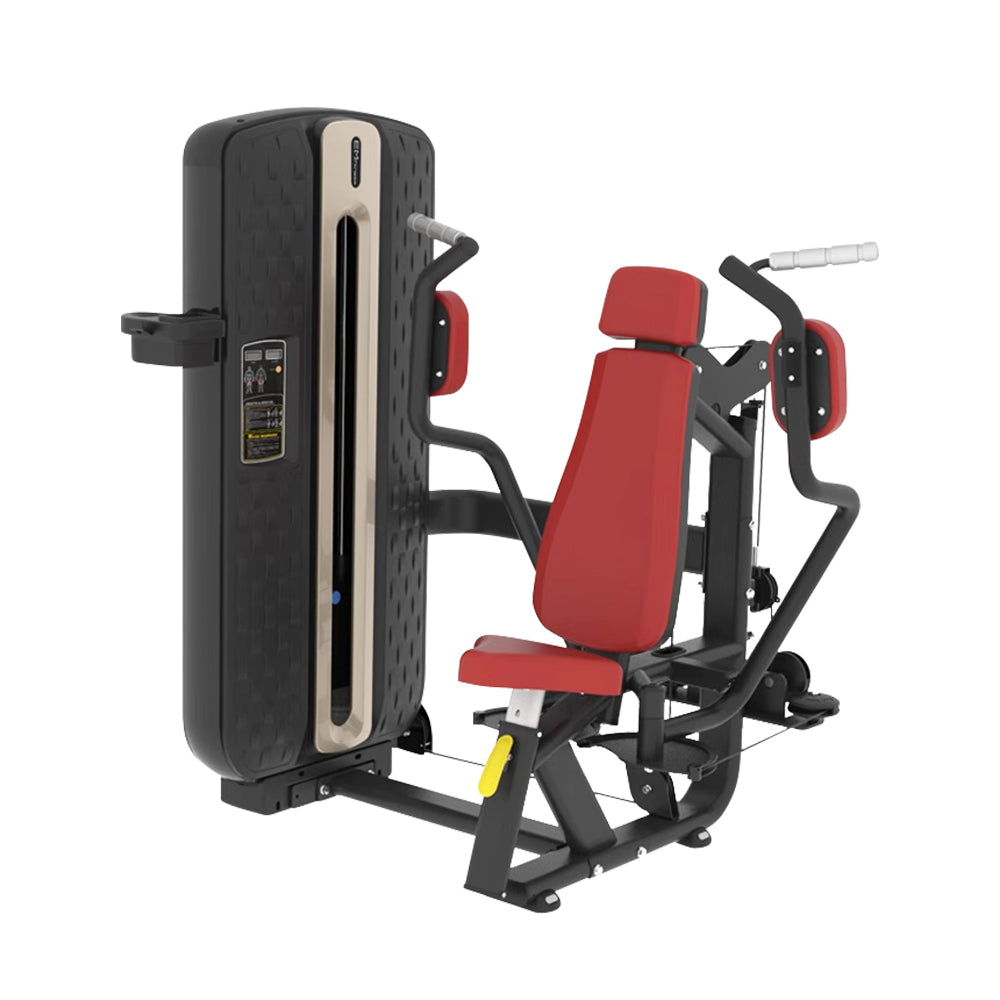 JMQ FITNESS MZM-002 80KG Weight Stacks Chest Fly Machine Home Gym Train Equipment Machine - Black&Red