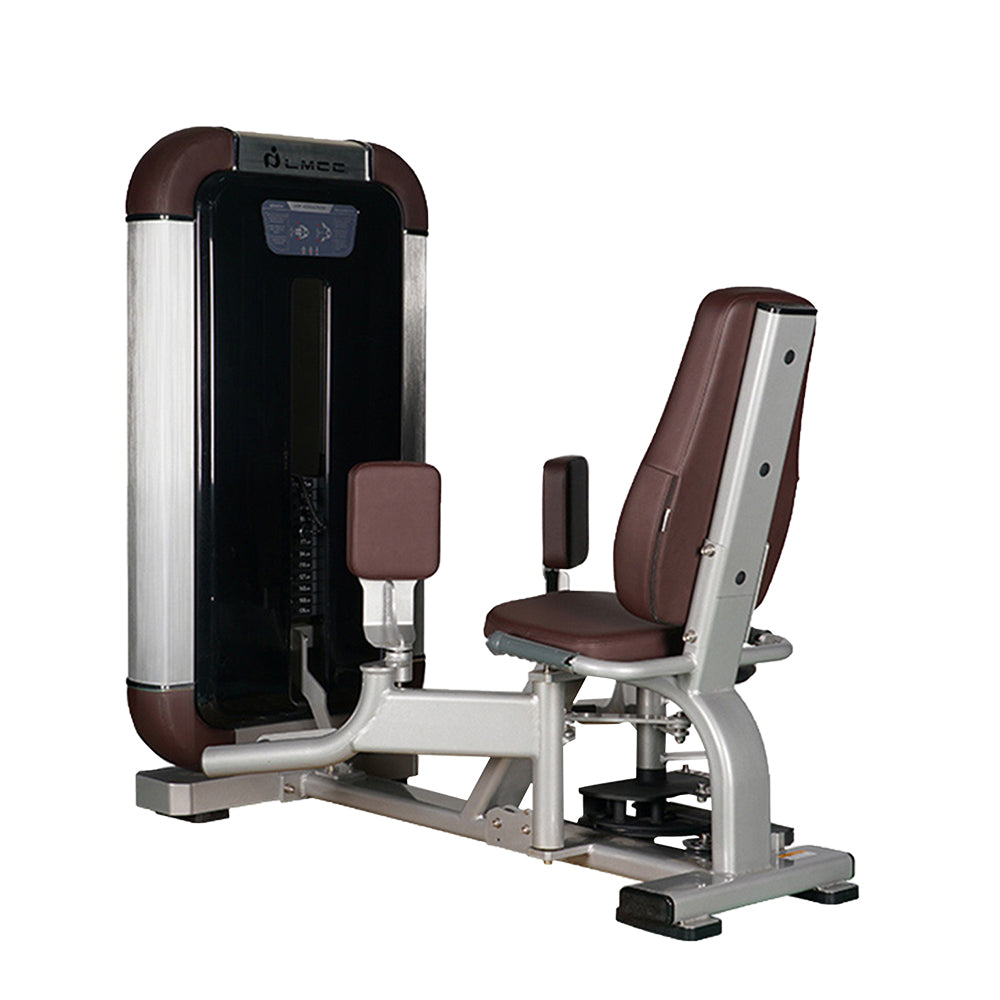 JMQ FITNESS 80KG Weight Stacks Hip Adduction/Abduction Machine Fitness Equipment Gym Home Machine - Silver&Brown