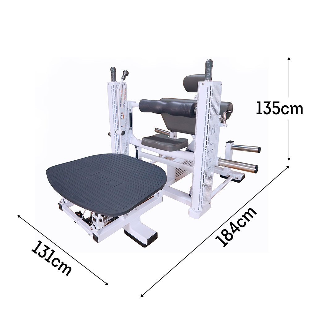 JMQ FITNESS F06 Hip Thrust Machine Fitness Equipment Gym Home Machine - White&Black