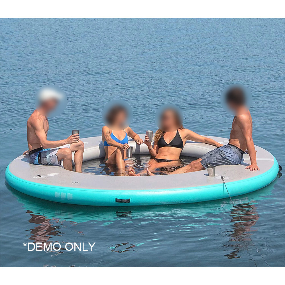 SEAJOY Inflatable Floating Dock Water Mat Swim Raft For Multiple Adults