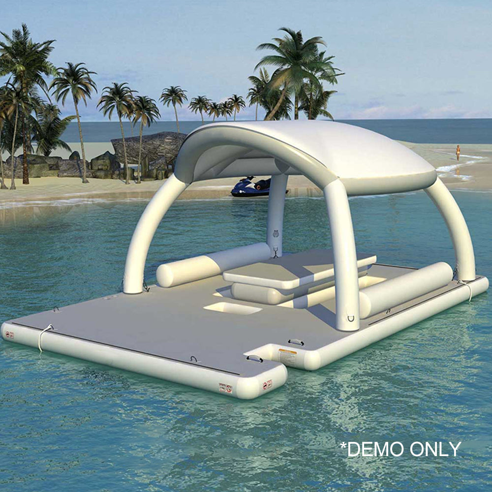 SEAJOY Inflatable Floating Dock Water Mat Swim Raft For Multiple Adults