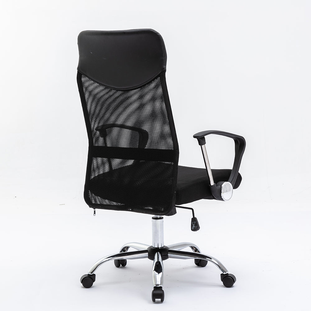 MASON TAYLOR 105 Mesh Home Office Chair Horizontal Rotation with Castors - Black