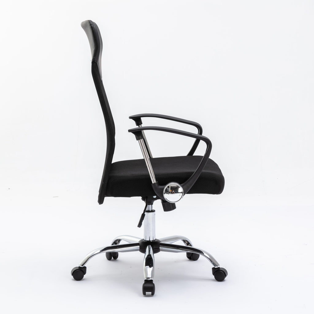 MASON TAYLOR 105 Mesh Home Office Chair Horizontal Rotation with Castors - Black