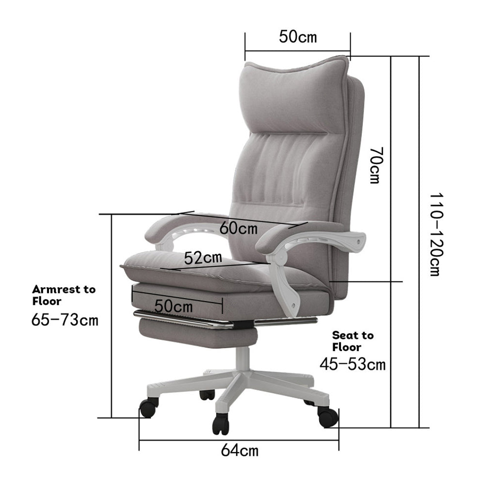 MASON TAYLOR Computer Chair Office Home Chairs Recliner Linen Goods