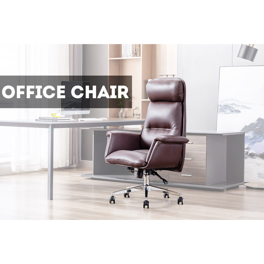 MASON TAYLOR 928 Exclusive Home Office Chair Adjustable Height Premium PU Leather