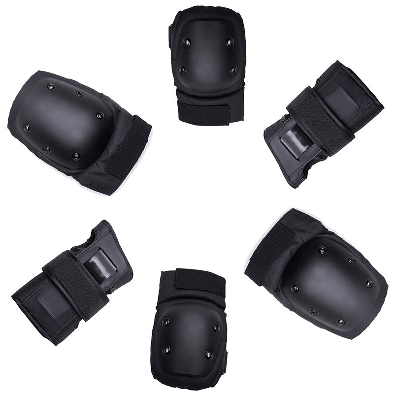 6pcs Skating Skateboard Scooter Cycling Protective Gear Knee Elbow Wrist Pad