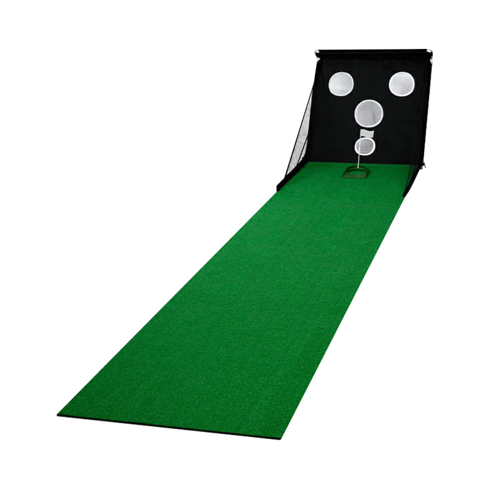 BALLSTRIKE Portable Foldable  Golf Putting Mat Auto Return - Green