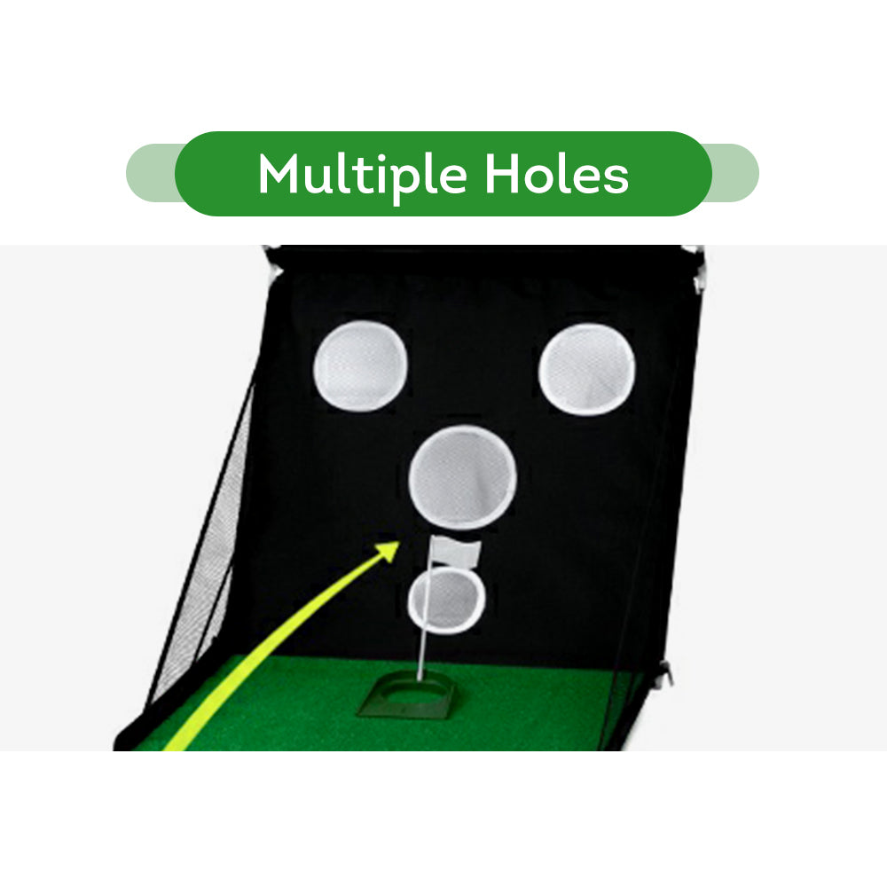 BALLSTRIKE Portable Foldable  Golf Putting Mat Auto Return - Green