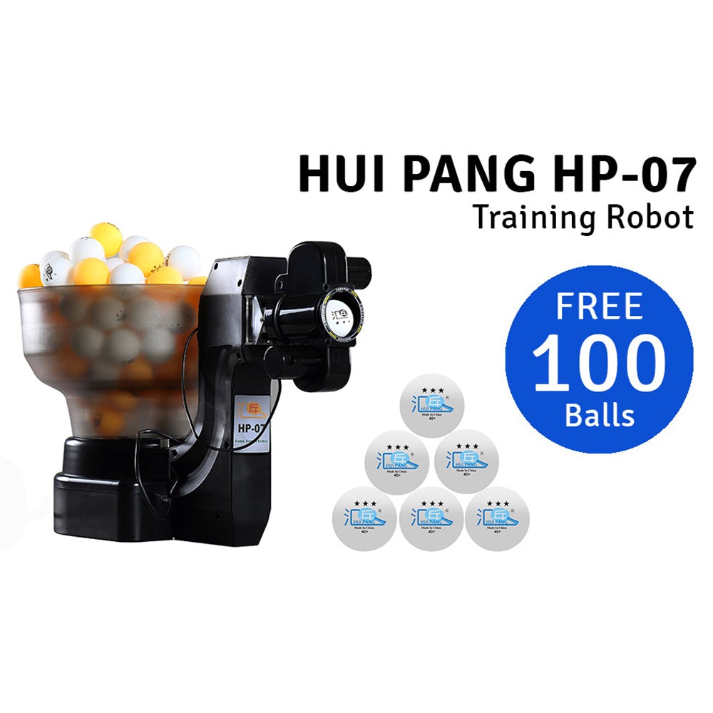 HUI PANG HP-07 Table Tennis Robot Trainer Ping Pong Spin Ball Training Machine