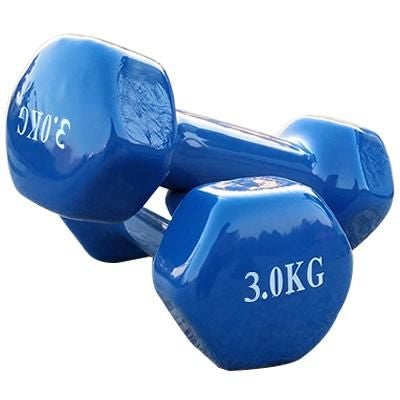 Hex Dumbell Coating Iron Dumbells Home Gym Weight Training Workout JMQ FITNESS
