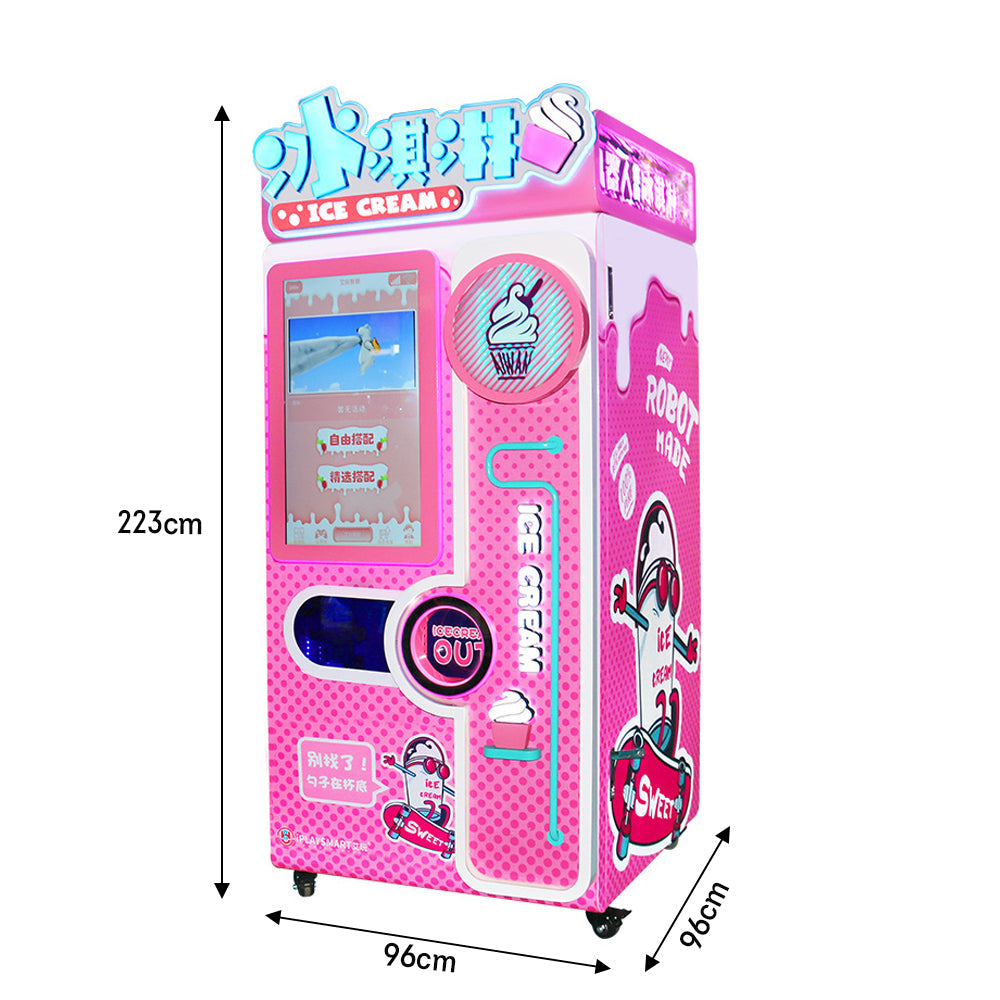 Wonder Vend AWZN039 Electronic Ice Cream Machine Vending Machines - Pink