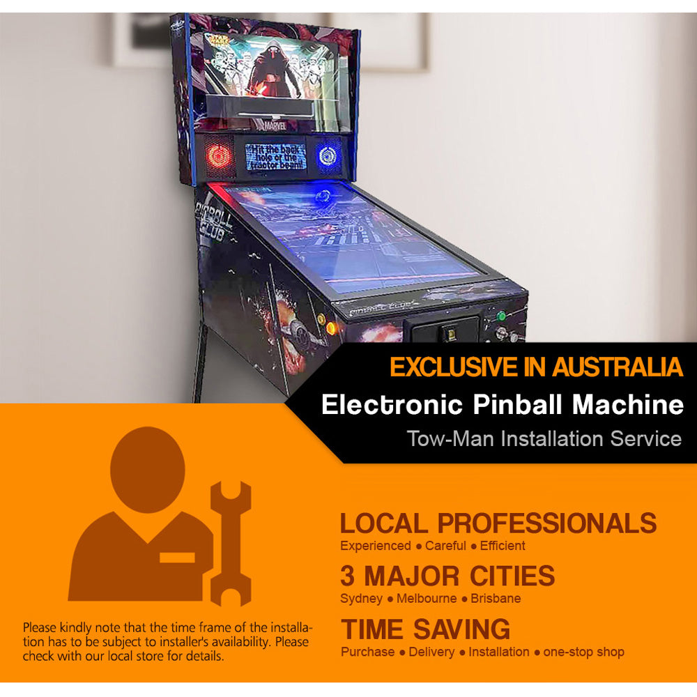 Two-Man Installation Service For Electronic Pinball Table