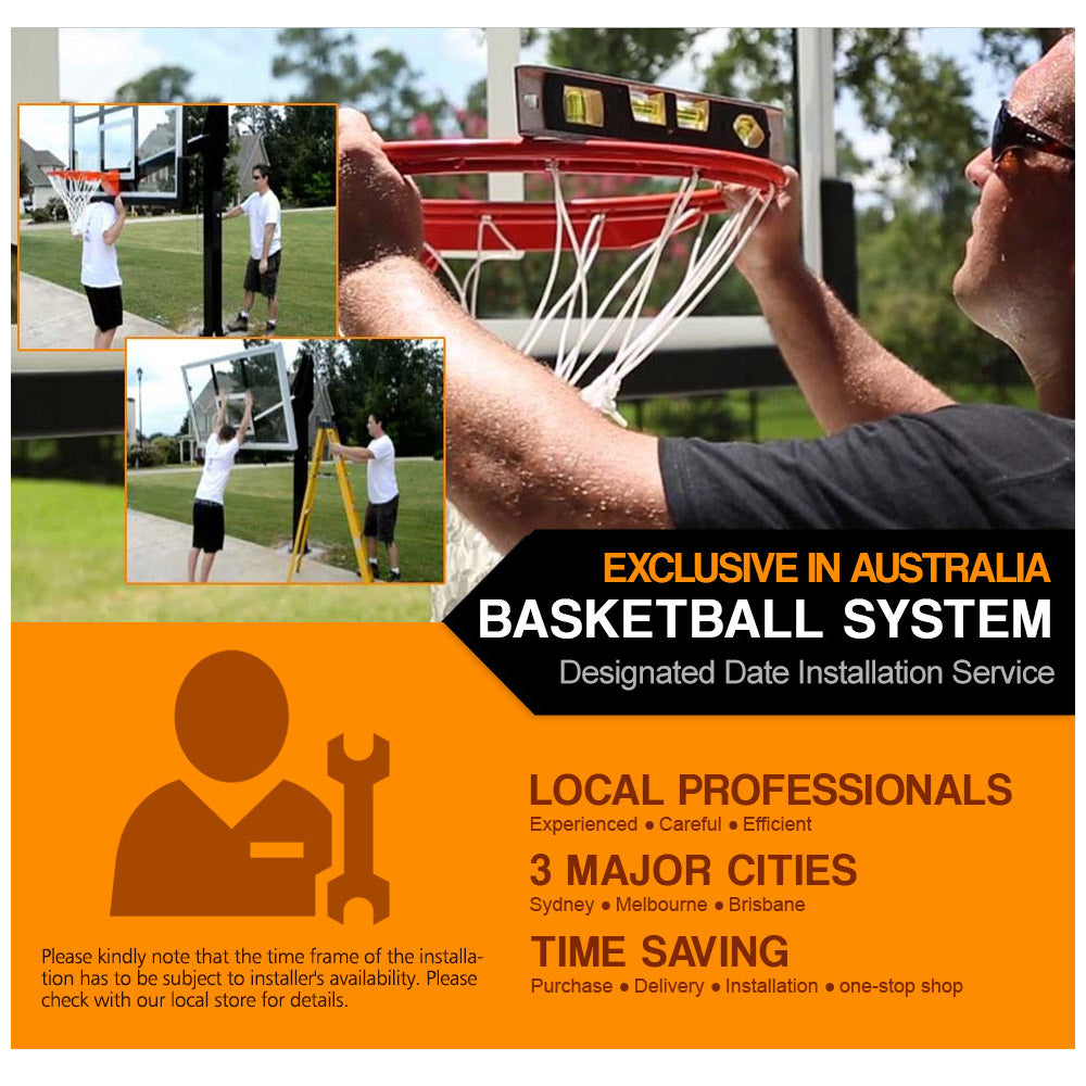 Designated Date Installation Service For Pro Basketball System