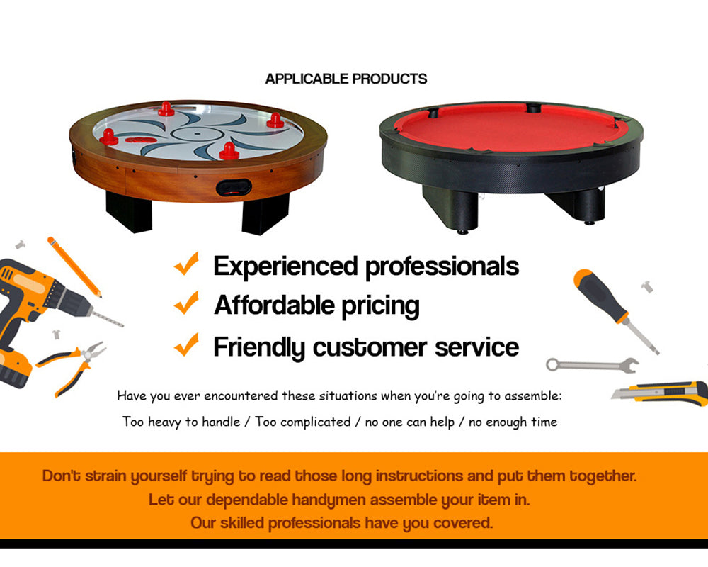 Express Installation Service For 4-Player Pool & Air Hockey Table