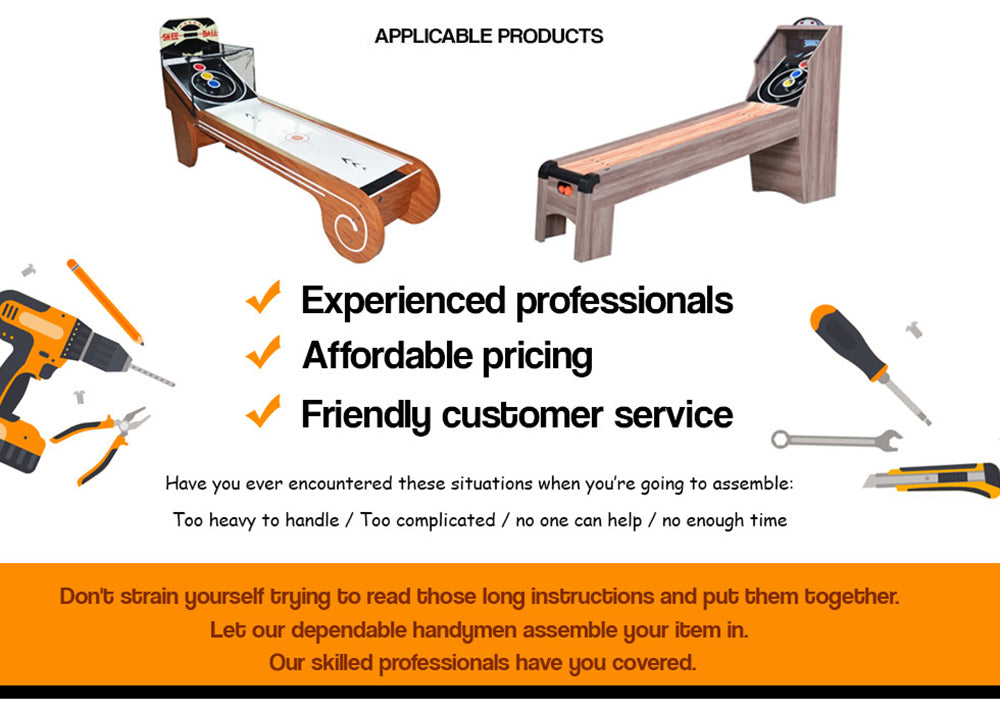 Express Installation Service For Skeeball Game Table