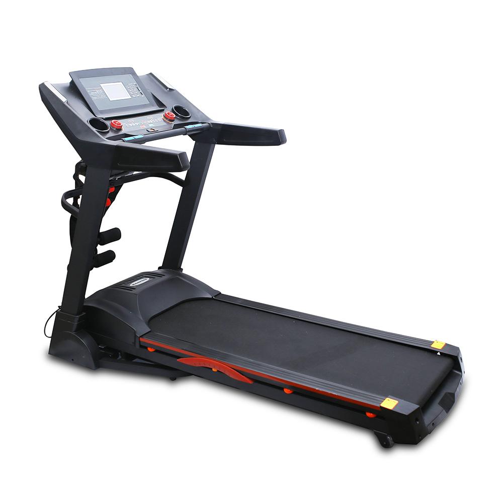 JMQ Fitness 5668 3.5HP Foldable Electric Treadmill Home Fitness Auto Incline w/ Multi-functional Accessories