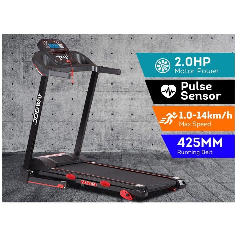 JOGWAY TJ710E 2.0HP Electric Treadmill Foldable Manual Incline Home Gym Exercise Machine