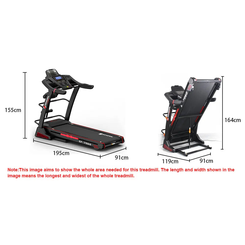 Jogway T26CLM 3.5HP Foldable Electric Treadmill w/ Multifunctional Accessories