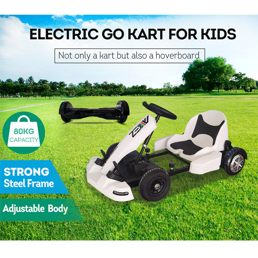 36V4A Electric Go Kart For Kids Hoverboard Four-wheel Race Car Adjustable Frame