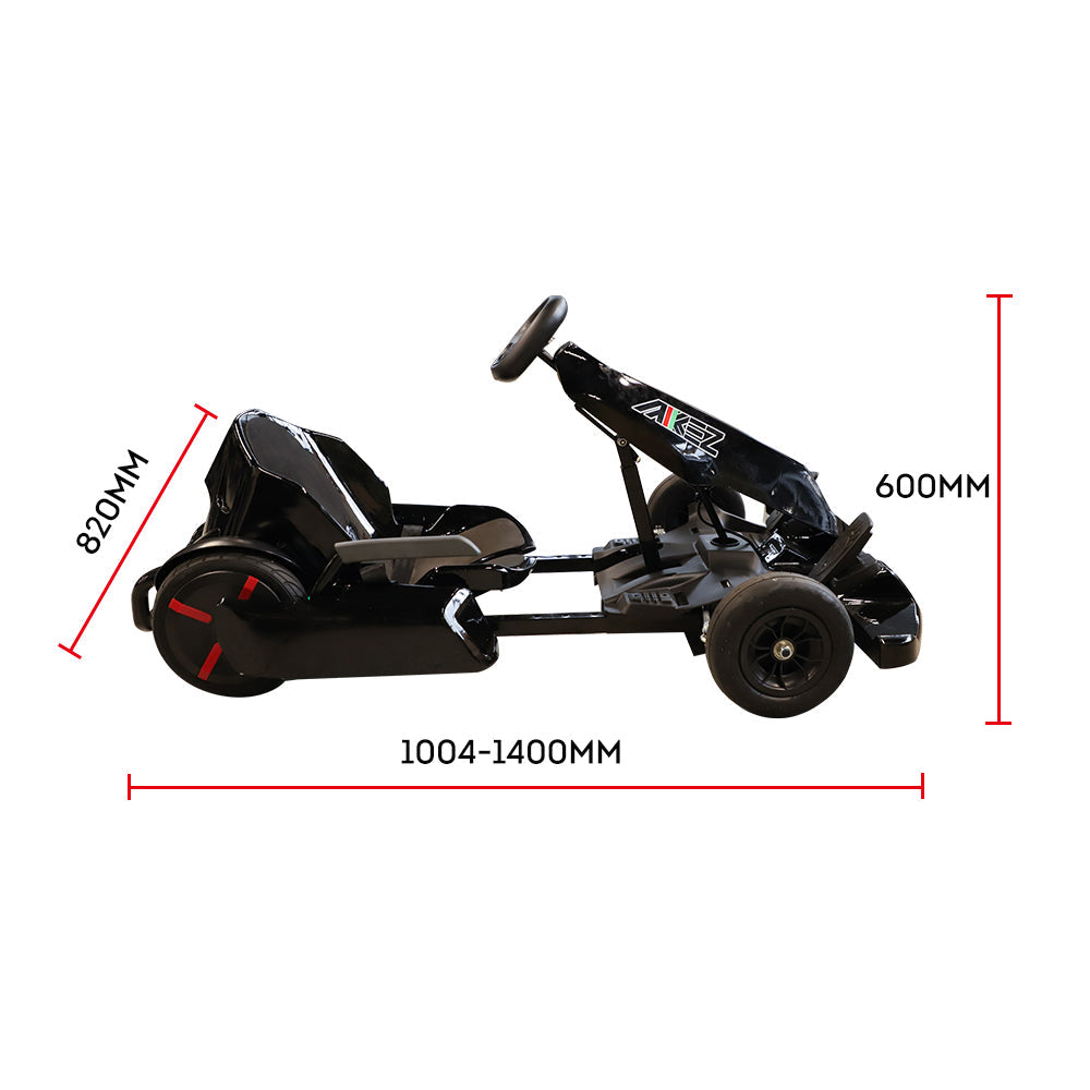 [10% OFF PRE-SALE] AKEZ 54V4.4A Electric Go Kart For Adult Hoverboard Four-wheel Race Car Adjustable Frame Black [Dispatch in 8 weeks] AKEZ