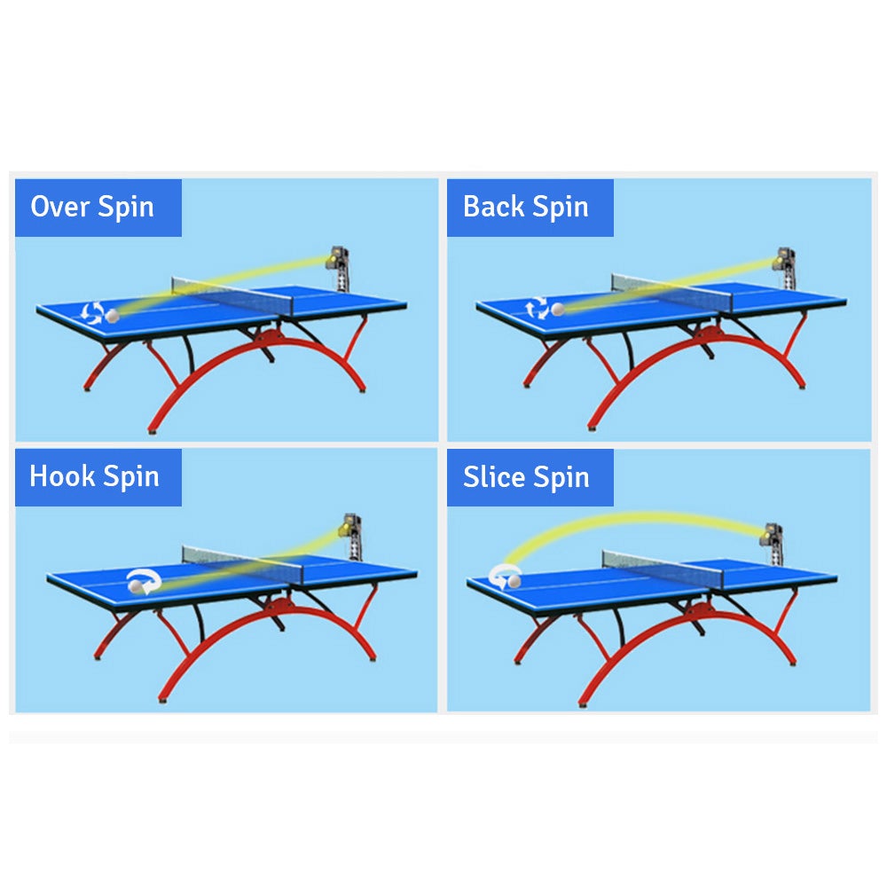 HUI PANG L-B Standing Portable Table Tennis Robot Trainer Ping Pong Training