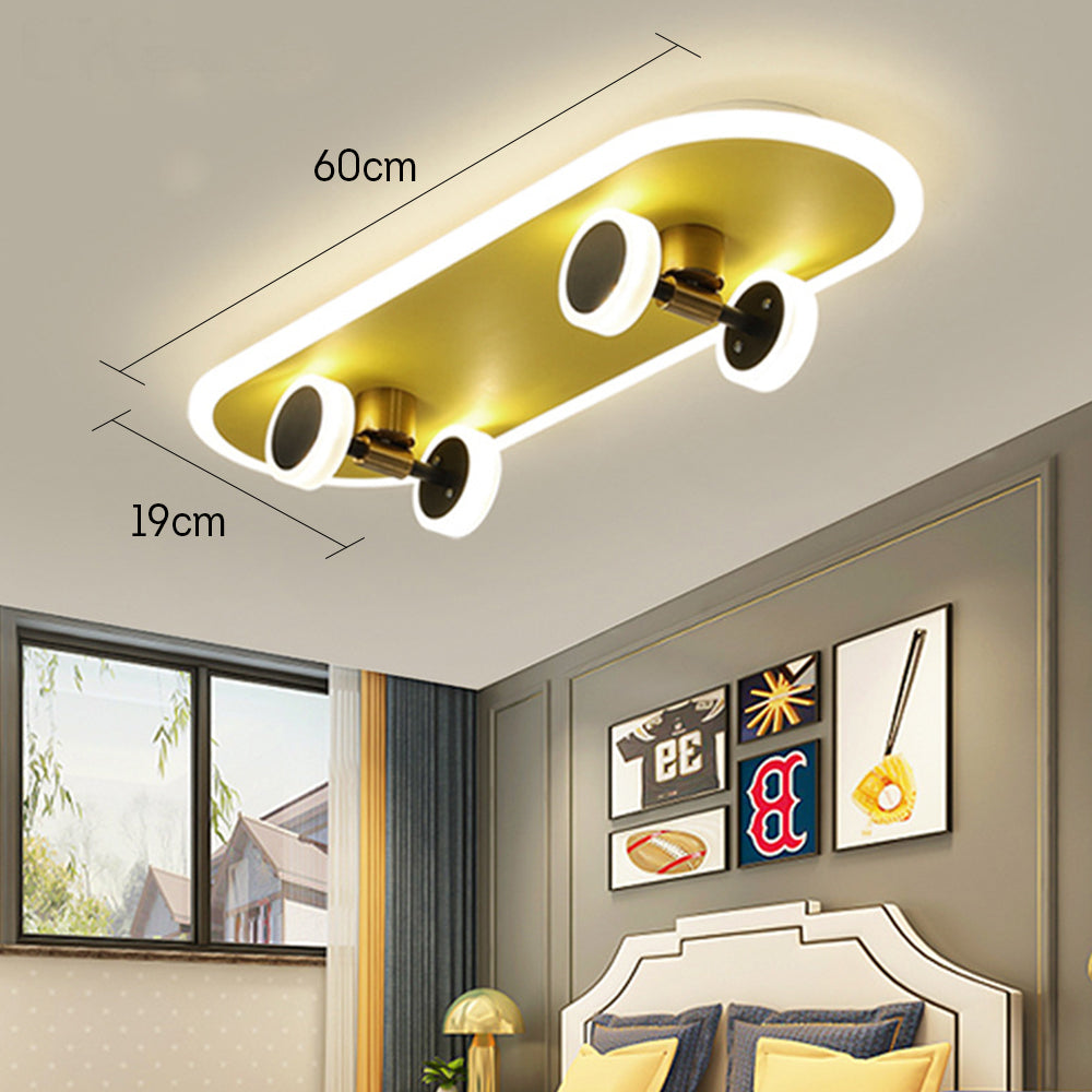 MASON TAYLOR Skateboard Shaped Ceiling Light  Home Lighting - Yellow