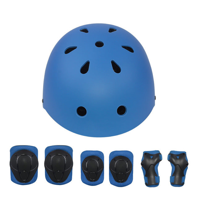 Children's Scooter Balance Vehicle 7 Pieces Roller Helmet Protection set