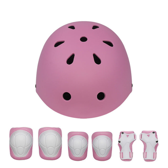 Children's Scooter Balance Vehicle 7 Pieces Roller Helmet Protection set