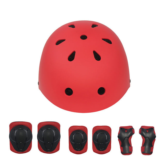 Children's Scooter Balance Vehicle 7 Pieces Roller Helmet Protection set