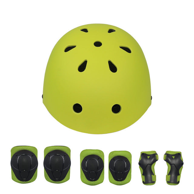 Children's Scooter Balance Vehicle 7 Pieces Roller Helmet Protection set