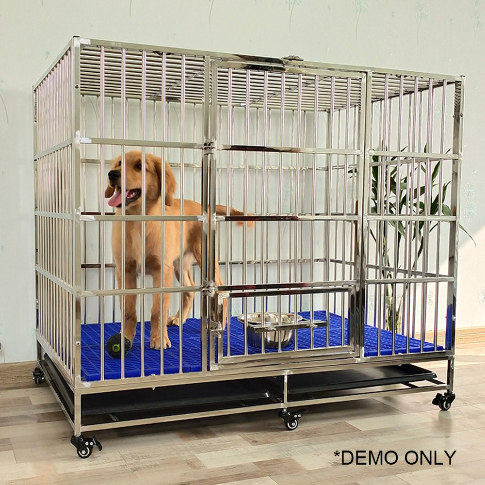 MASON TAYLOR Foldable Stainless Steel Frame Dog House Indoor Large Size Pet House